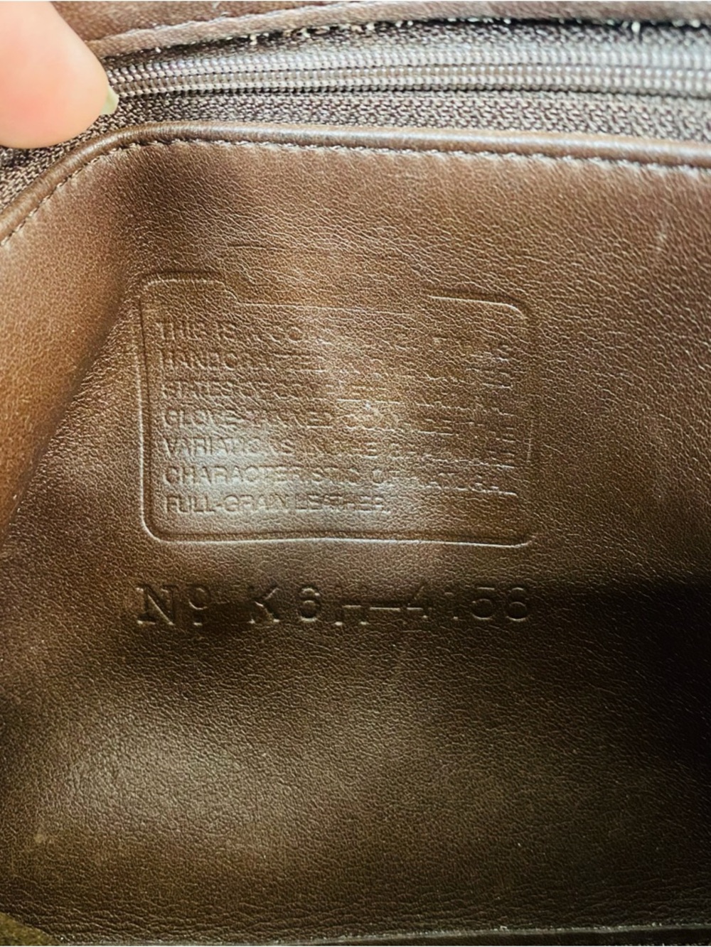 Coach Soho Legacy Top Handle Bag (Style No. 4158) Vintage Brown Leather - Picture 10 of 10